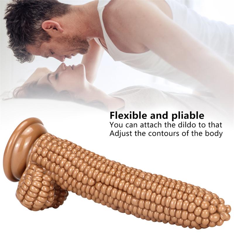 Kukuřičný penis anální kolík Vegetable Penis Simulation Big Dildo Produkty pro dospělé Ženy Masturbační zařízení Sexuální produkty pro dospělé