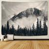 Forest Night Starry Sky Home Decor Art Tapestry Hippie Boho Decor Bedroom Backdrop Cloth Tapestry Bed Sheet