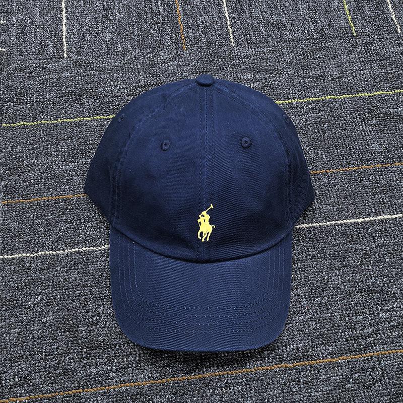 Gorra de Béisbol Polo Ralph Gray RL con Bordado de Logo de Caballo Pequeño - Sombrero de Copa Suave Unisex