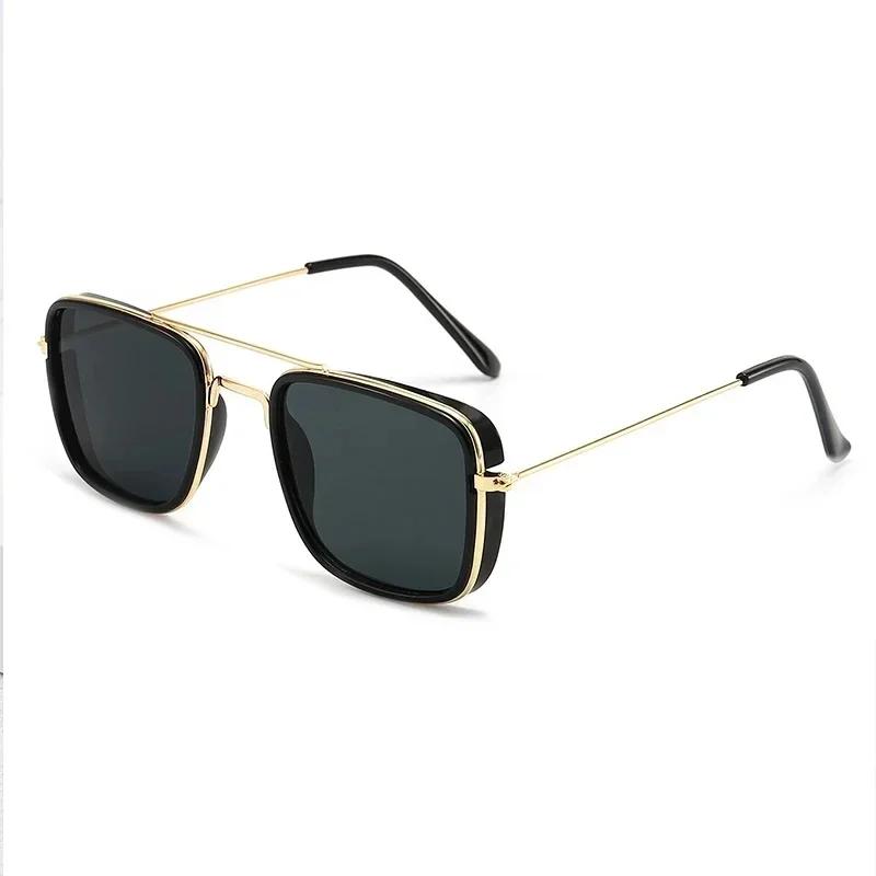 Fashion Sunglasses European And American Metal Small Square Frame Korean Version Glasses Retro Square Sunglasses Uv Protection