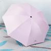 1pc-Solid Color Sunscreen Umbrella, UV Protection Folding Umbrella. Dual-use Umbrella For Both Sunny And Rainy Days