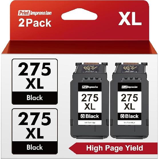 PG-275XL/CL-276XL Ink Cartridge Combo Pack Replacement for Canon 275 and 276 Ink cartridges for Pixma TR4720 TS3522 TS3520 TS3720 TS3722 TS3500