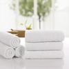 21-Count White Cotton Bath Towel Set, 90g, for Hotel Guests & Beauty Salons - Water Absorbent and Enlarged Size.