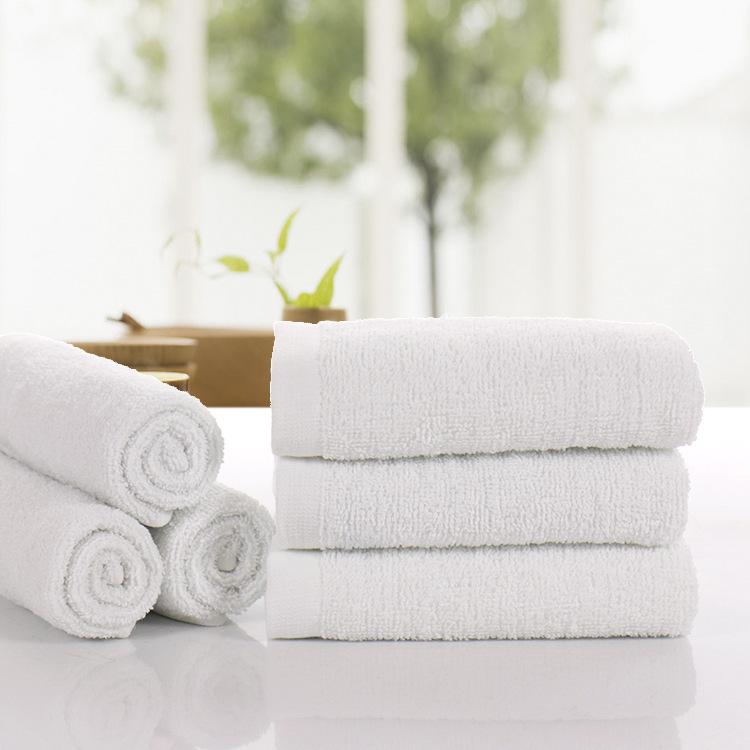 21-Count White Cotton Bath Towel Set, 90g, for Hotel Guests & Beauty Salons - Water Absorbent and Enlarged Size.