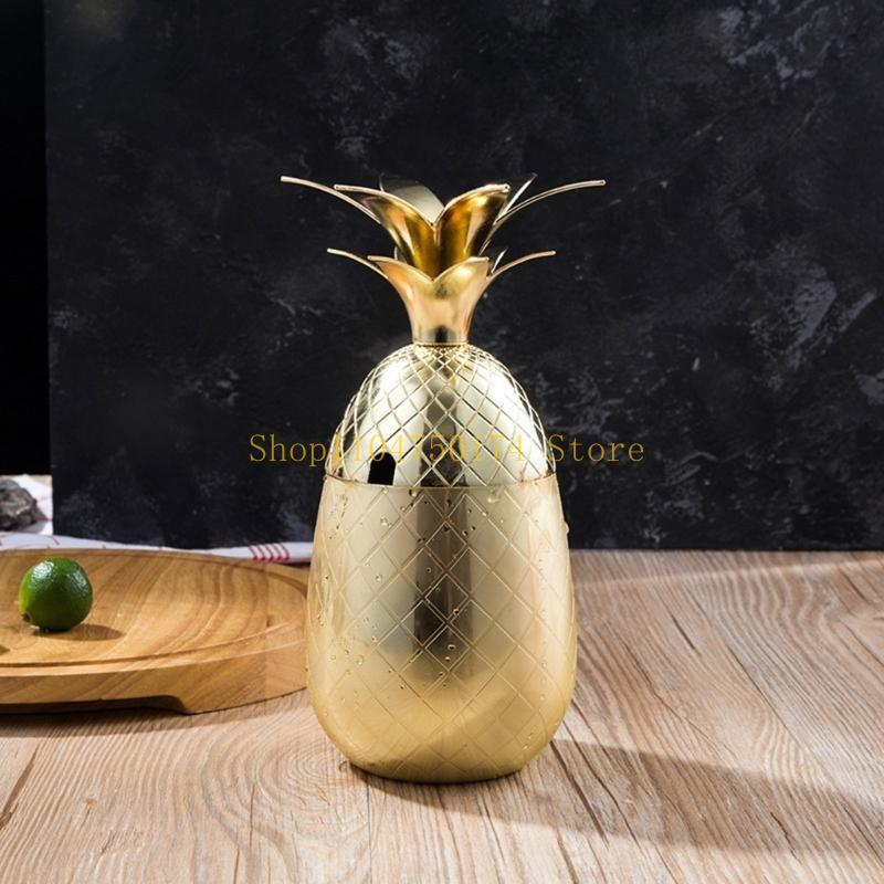 Pineapple Glass Cocktail Glass Wine Set Wine Glass Metal Wine Cups top sale