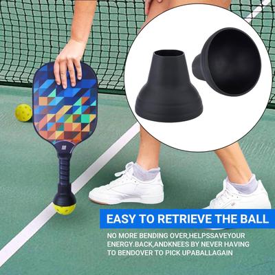 2x Pickleball Retriever Ball Pickup Werkzeug Zubehör Saugnapf Grabber