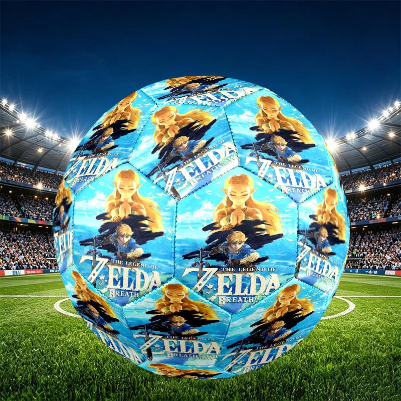 Video Games Print Size 5 Soccer Ball, PU Wear Resistant Football for Match Training and Daily Practice, Birthday Gift for Soccer Fans