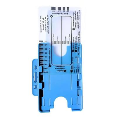 Aid In Cardiology Transparent Ruler with Comprehensive Measurement Steps