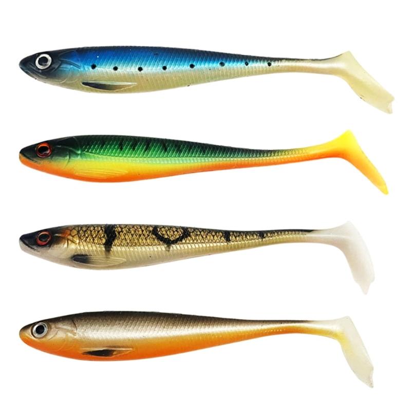 Paddle Tail Swimbaits 10cm Fishing Lure Soft Fishing Lures Artificial Baits Swim Baits for Freshwater Saltwater