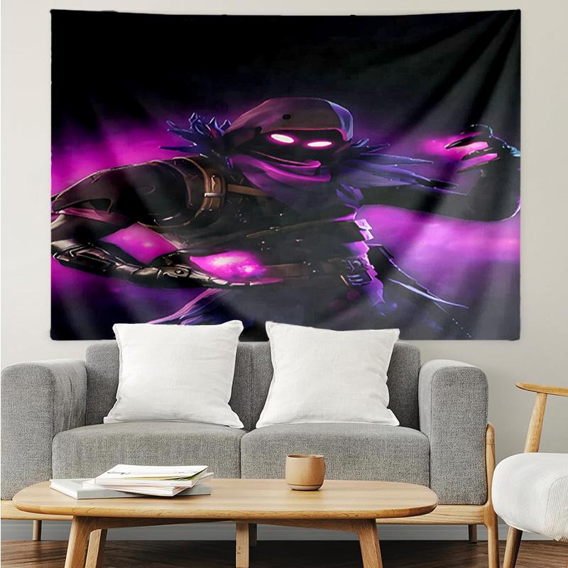 F-Fortnite game Tapestry for Bedroom Aesthetic Classroom Tapestries Wall Hanging for Living Room Dorm Office,Ideal Creative Gift