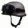 Motorcycle Retro Outdoor Riding Half Open Face  Helmet With Glasses S,M,L,XL,XXL