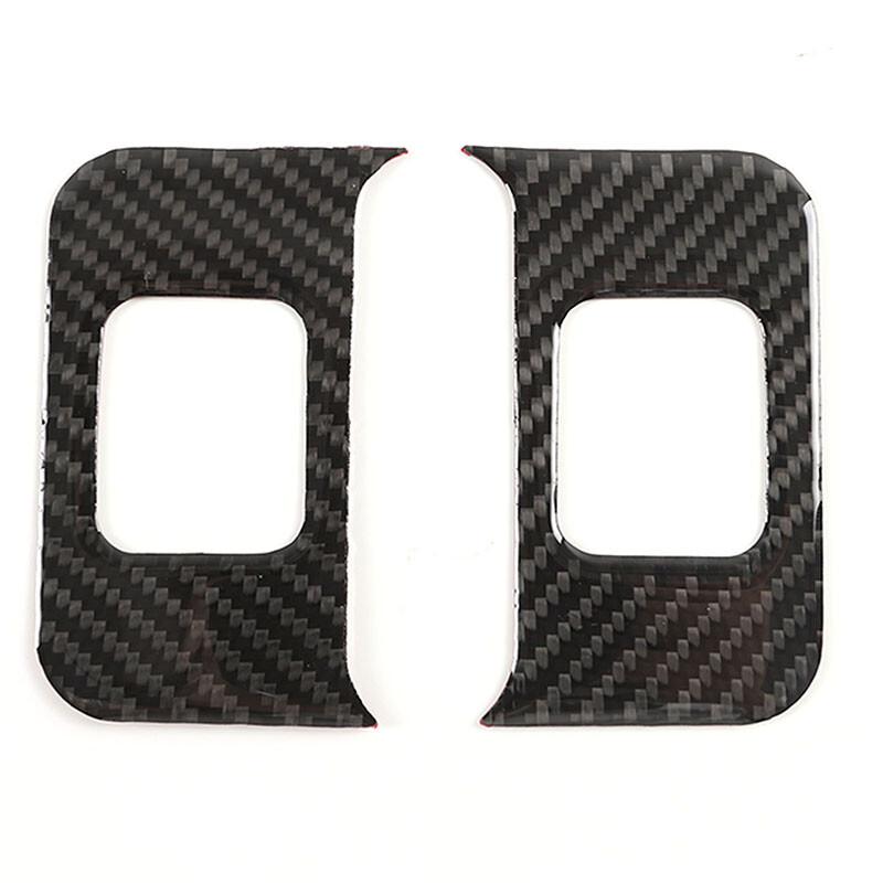 Carbon Fiber Rear Air Vent Heating Cover Trim Sticker For Hummer H2 2003-09