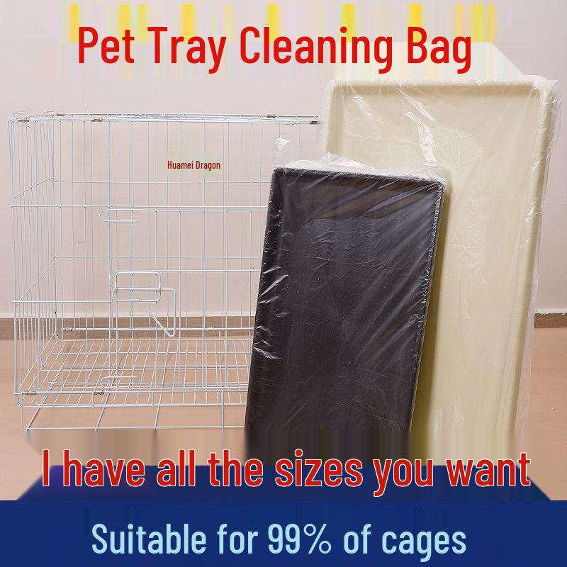 Thickened Disposable Liner for Pet Cages: Parrot, Bird, Dog, Rabbit - Feces Collection & Cleaning Bag