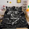 Beauty Skull Printed Comforter Cover Set Full Size Microfiber Home Textiles High Quality Luxury Bedspreads