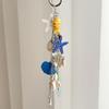 1Pcs Summer Themed Key Chain Scallop Shell Starfish Pendant Handmade Cute Decor for Women Daily Use Bag Car Key Gifts