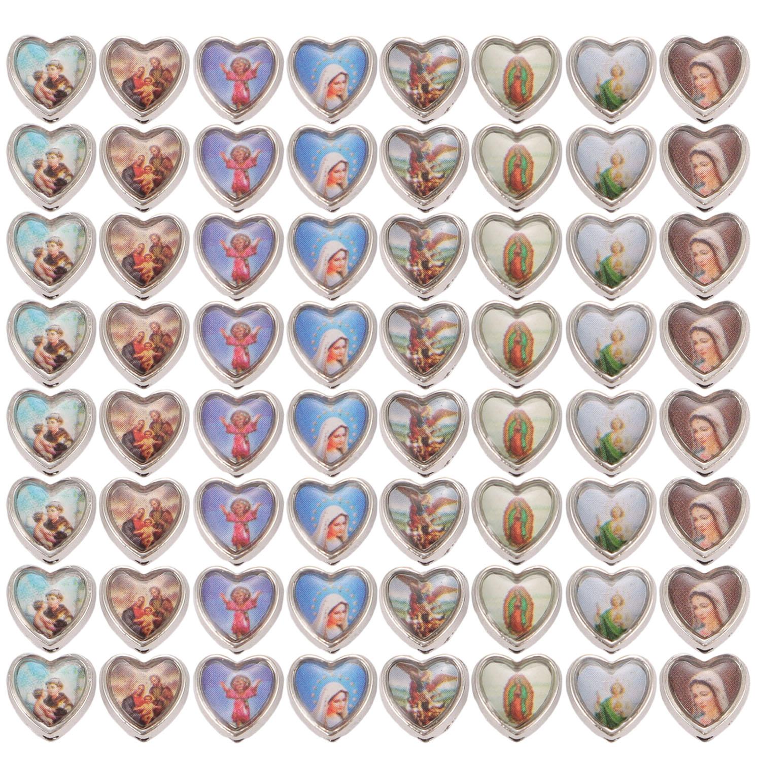 30pcs/batch Drip Oil Catholic Virgin Mary Loose Spaced Beads DIY Rose Making Accessories