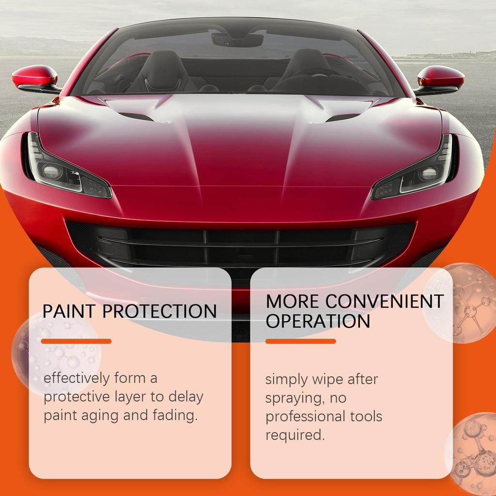 RAYHONG Automotive Ceramic Coating Spray Car Paint Coating Agent Fast Film Brightening Anti-fouling Anti-scratch Water Resistant