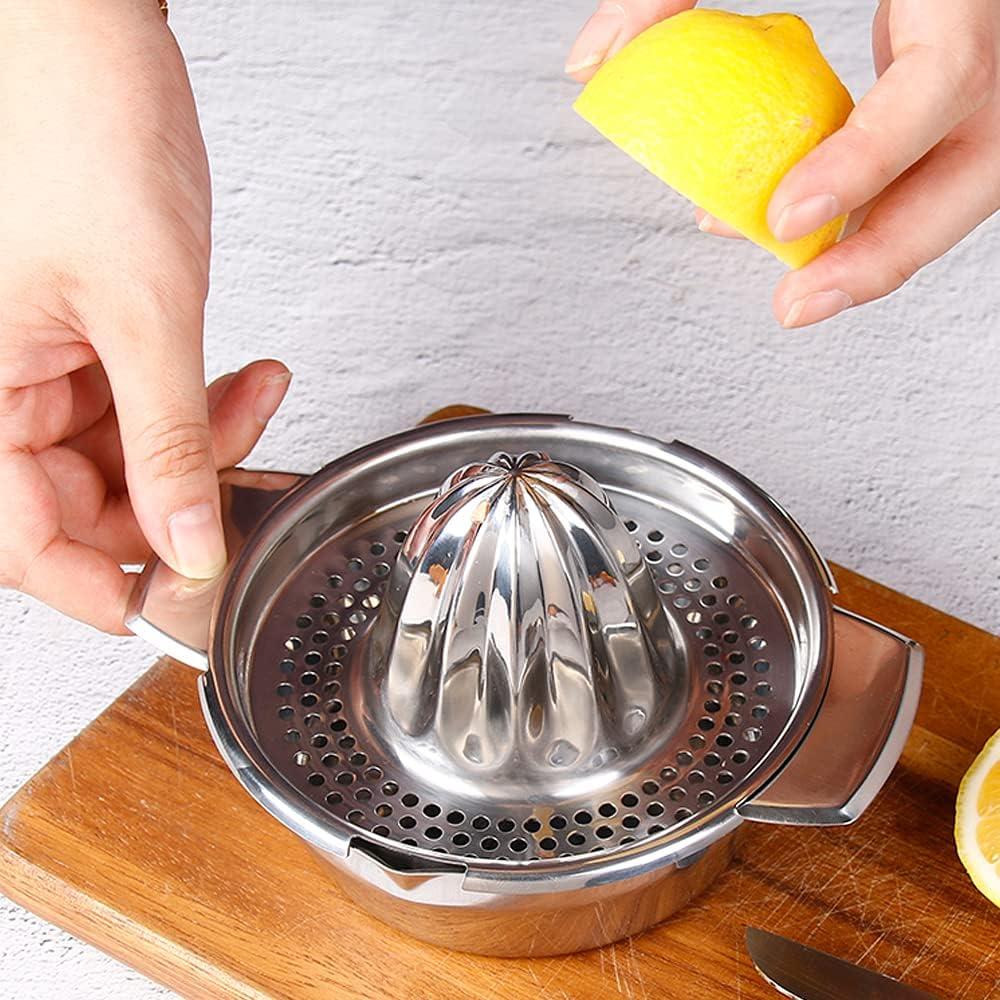Mini nerezový ruční odšťavňovač na citrony, lis na pomeranče, lis na ovoce, domácí odšťavňovač, vhodný pro různé citrusové plody