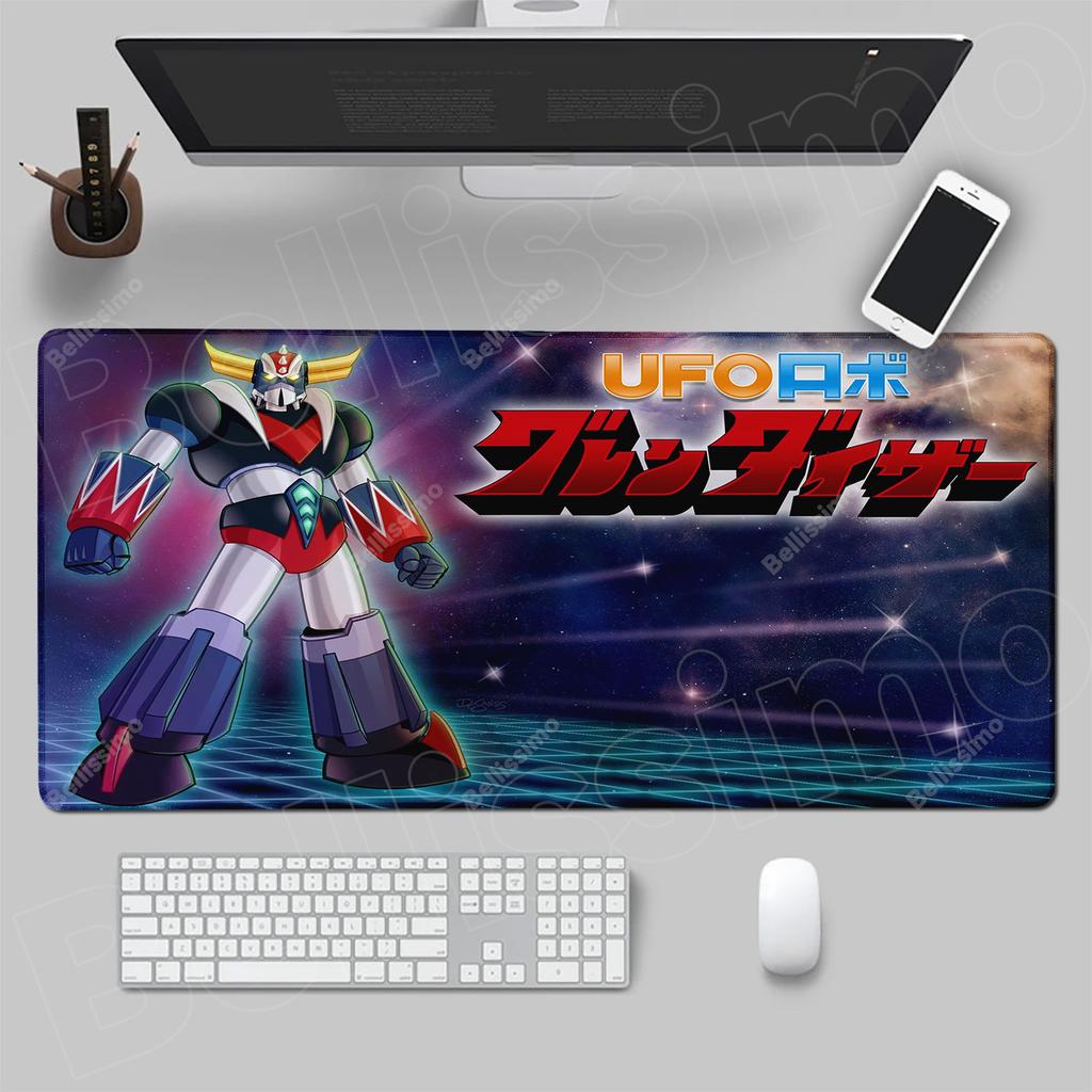 Actarus UFO Robot And Grendizer Rubber Keyboard Desk Mat PC Accessory Mousepad Goldorak Anime Gaming Printing Computer Mouse pad