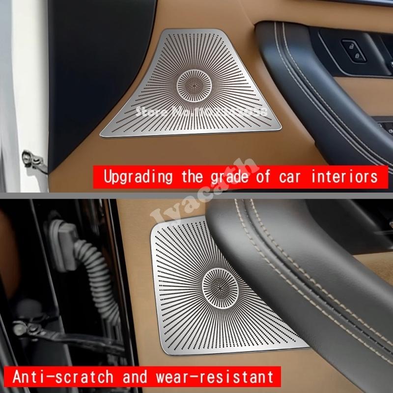 For Mazda CX-80 CX80 CX90 CX-90 2024 2025 Steel Car Audio Speaker Cover Sticker Door Loudspeaker Cover Interior horn Accessories