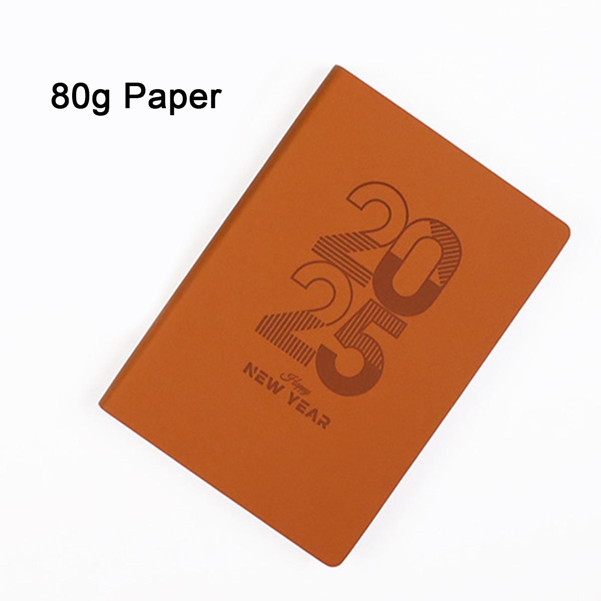 

Ежедневник формата А5, ежедневник из мягкой искусственной кожи на 2025 год, студенческий ежедневник на 365 дней, утолщенная книга для записи деловых встреч, записки A5