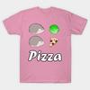 T Shirt Women Hedgehog Love Pizza Not Salad Harajuku Print Kawaii Tshirt Summer Short Sleeve Female T-Shirt Top Tee