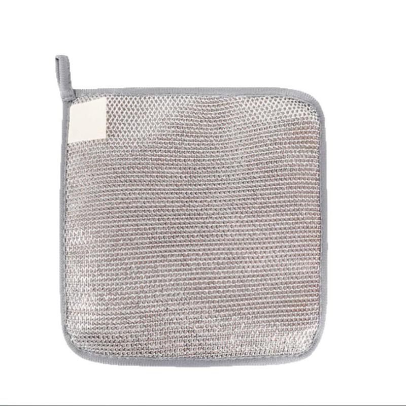

5/10/20/50pcs Scratch Wire Dishcloth 3-Layer Multipurpose Mesh Wire Dishwashing Rag Kitchen Cleaning Dish Remove Rust Pot Brush 5pcs