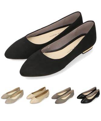 [EC Exclusive] Pointed Toe Flat Pumps/R-4007