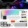Colorful Car Ambient Lights 22 In 1 Automobile Atmosphere Lamp Acrylic Light Guide Strip Symphony Car Decorative Light 64 Colors