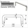 Solid 304 Stainless Steel U-Shaped Cabinet Handle