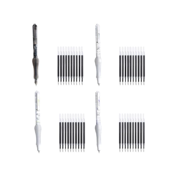 11 Pack Elastic Barrels Technology Gel Pen Soft Nonslip Grip Quick Dry Ink Great For Prolonged Writing Comfort Students
