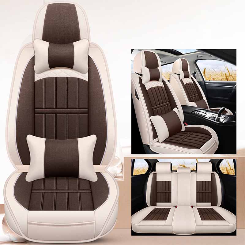 Full Envelope Car Seat Cover Breathable Seat Cover Linen Special Cushion Four Seasons Universal Seat Cushion
