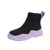 Women's Shoes Slip On Female Footwear Mesh Breathable High Platform Ankle Boots Green Booties Y2k Fashion Casual 2024 New In 39