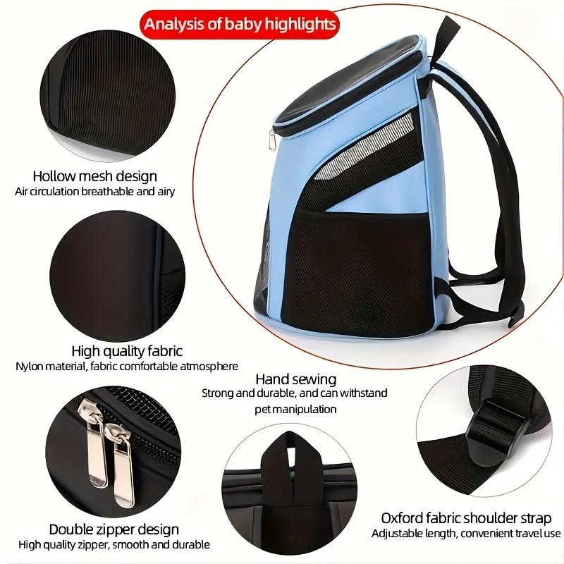 Sac de Transport pour Chien en Maille Portable Sac à Dos Respirant pour Chien Pliable Grande Capacité, Sac à Dos d'Extérieur Respirant pour Chien de Grande Capacité