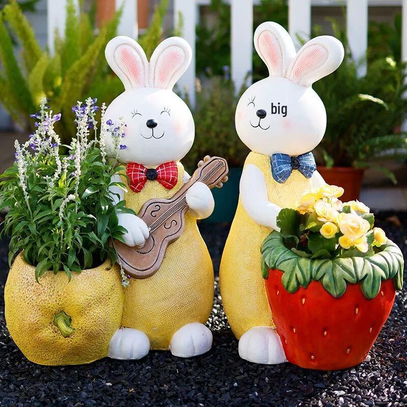 Cute Rabbit Outdoor Garden Ornament