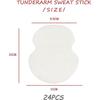 24 Underarm Antiperspirant Patches, Ultra Thin Comfortable Sweat Absorbing Deodorant, Unisex (Skin Tone)