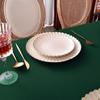 1 Stück, Weihnachten Weinrot Polyester Knitterarm, Waschbar und Wiederverwendbar, Restaurantküche Tischdekoration Tuch Tischdecke