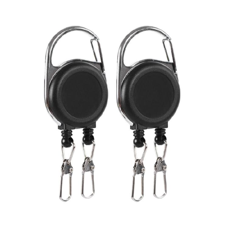 

Secure Twin Hook Retractable Lanyard With 40cm Pliable Cord Small Design For Outdoor Advisors 1