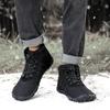 Warm Snow Boots Plush Cotton Shoes Non-slip Winter Outdoor Sneakers Ankle Boots Barefoot Walking Hiking Sports Shoes