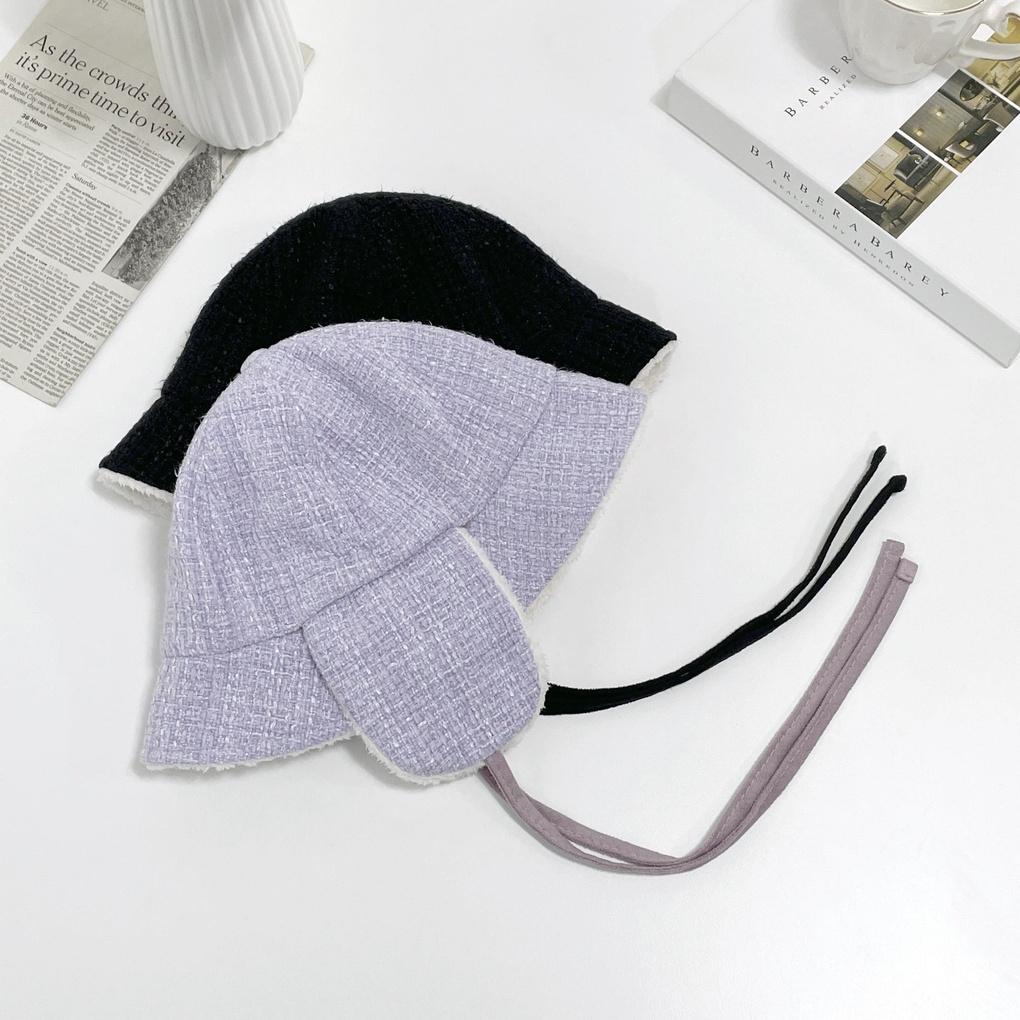 Women's and Men's Daily Tweed Earflap Bucket Hat