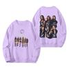Women's Fashion Long Sleeve Print Round Neck Loose Pullover Sweater Top