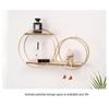 Round Wall Hanging Shelf for Bedroom Decoration, Punch-Free Installation