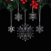 New Christmas Transparent Ice Crystal Snowflake Christmas Tree Decoration Supplies Christmas Atmosphere Christmas Tree Snowflake Pendant