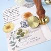 Blank Wax Seal Fire Lacquer Seal Copper Head Round Heart Shape Sealing Wax Stamps for Scrapbooking Invitation Greeting Card Seal