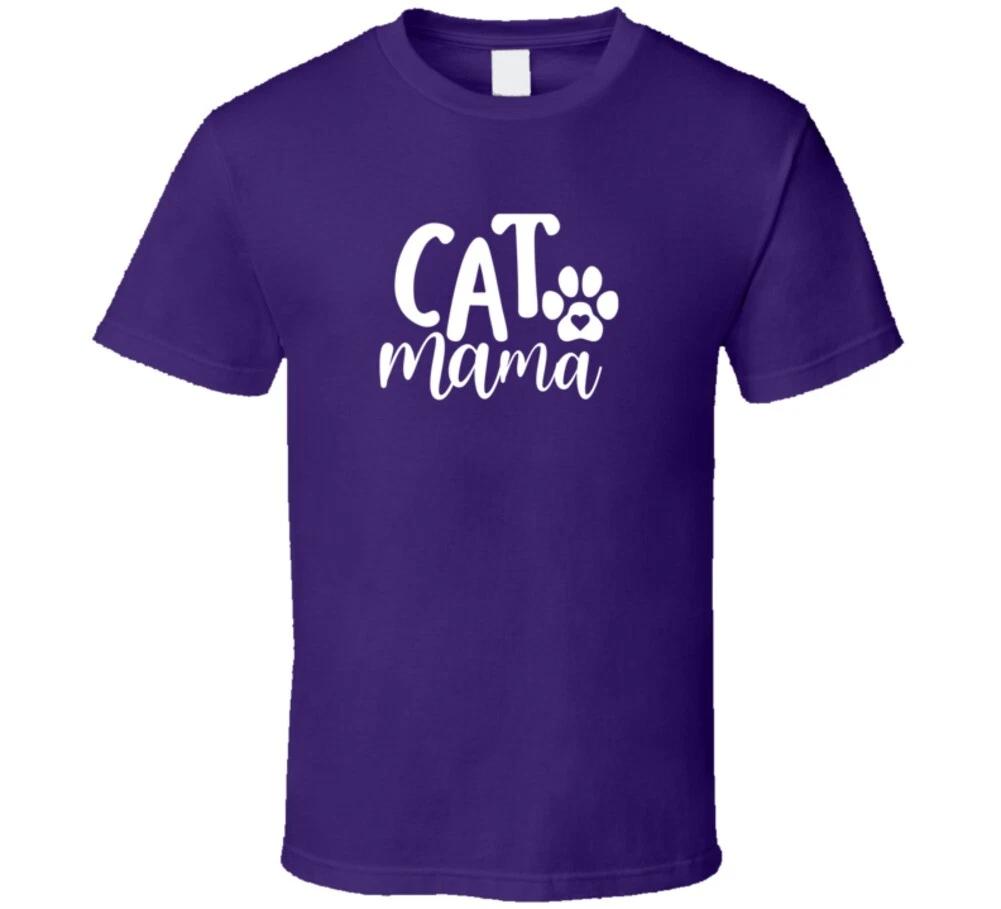 Cat Mama Cute Feline Rescue Cats Funny Gift T Shirt 4XL