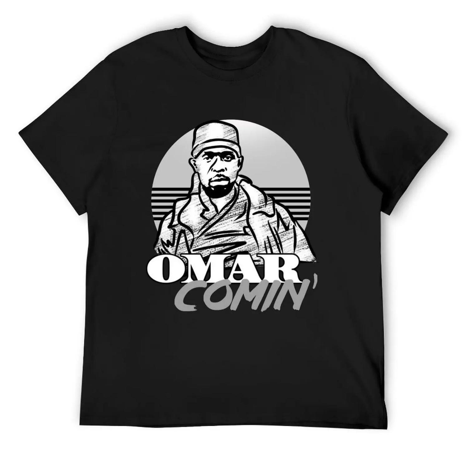 Омар Комин Футболка графические футболки футболки графические футболки смешные футболки мужские белые футболки S чёрный