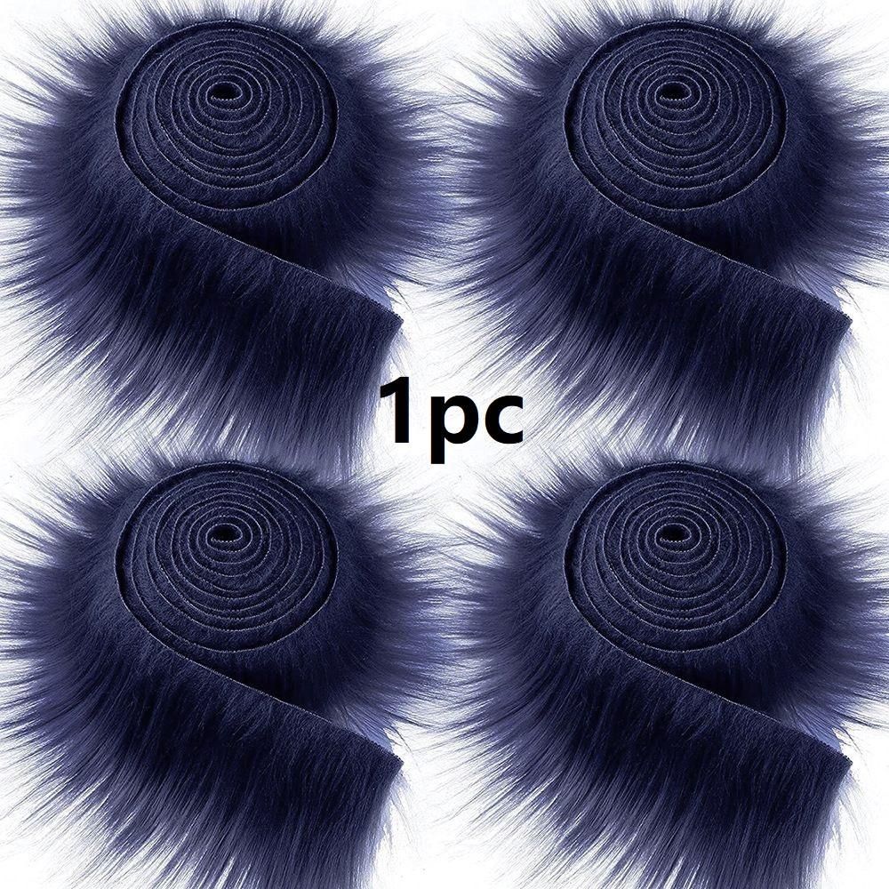 1Pc 1.5M Faux Fur Ribbon Tapes Diy Apparel Sewing Fluffy Trim Trimming Fabric Home Decoration Sewing Costume Plush Stripe Gift