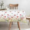 Watercolor Wild Flowers Butterfly Print Tablecloth for Table Decor Spring Summer Floral Kitchen Dining Table Cloth Party Decor