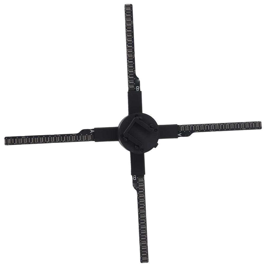3D Hologram Fan Projector 17.7 Inch 4 Blades 2000x1060 Resolution APP Remote Control WIFI 3D LED Fan Display US Plug