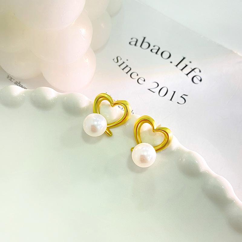 

Серьги Sweet Hollow Love Pearl для женщин с легким роскошным темпераментом, изысканные серьги